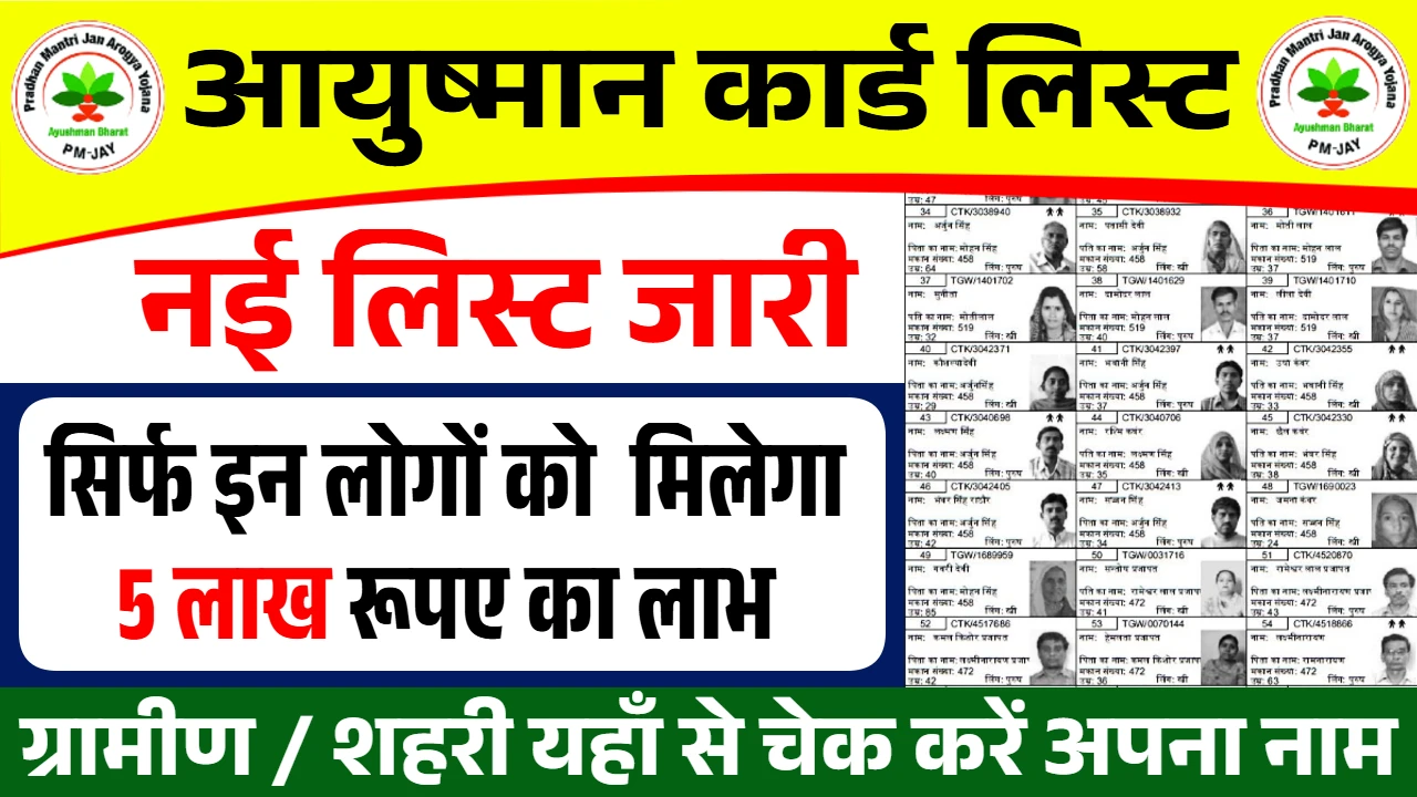 Ayushman Card Gramin Beneficiary List